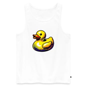 Caneton Canard Canard Canard - Débardeur bio Premium Homme - blanc - Devant - Michal (187cm)