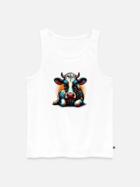 Vache - Débardeur bio Premium Homme - blanc