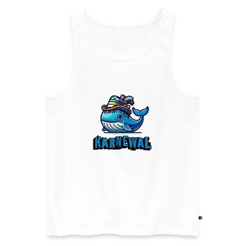 On the road in the carnival as a carnival - Men's Premium Organic Tank Top - white - Front - Michal (187cm)