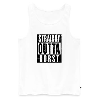 Horst, Ruhrgebiet, Ruhrpott, Essen Gelsenkirchen - Männer Premium Bio Tank Top - Weiß - Vorne - Michal (187cm)
