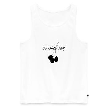 Shift perspective - Men's Premium Organic Tank Top - white - Front - AI Model Male 178 light (178cm)