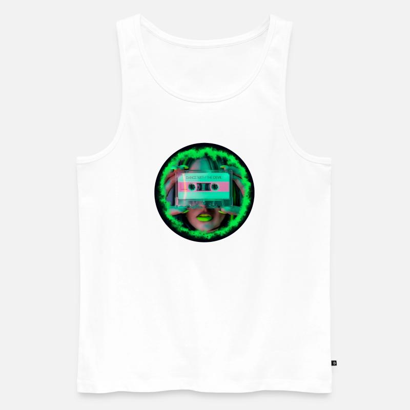 Dance with the Devil V2 - Männer Premium Bio Tank Top - Weiß