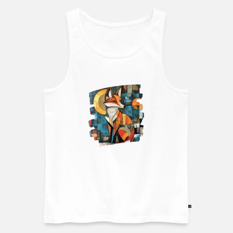 Fuchs - Männer Premium Bio Tank Top - Weiß