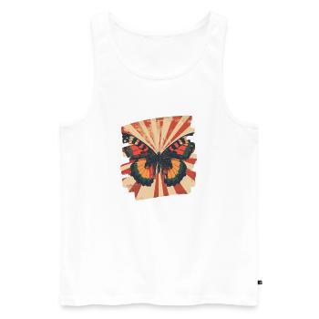 Papillon - Débardeur bio Premium Homme - blanc - Devant - Michal (187cm)