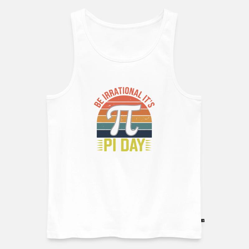 Seien Sie irrational - es ist Pi-Tag! - Männer Premium Bio Tank Top - Weiß