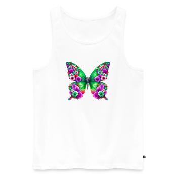 Papillon - Débardeur bio Premium Homme - blanc - Devant - Michal (187cm)