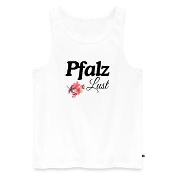 Palatine Blossom - Men's Premium Organic Tank Top - white - Front - AI Model Male 178 light (178cm)