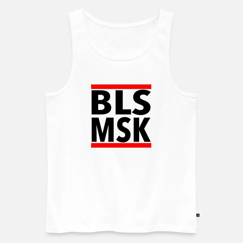 BLSMSK Motiv - Männer Premium Bio Tank Top - Weiß