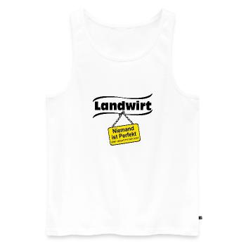 agriculture, farmer, farmer, monza man - Men's Premium Organic Tank Top - white - Front - Michal (187cm)