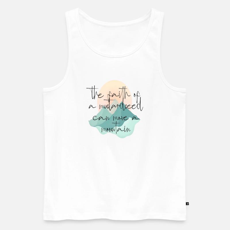 mountain mover Design - Männer Premium Bio Tank Top - Weiß