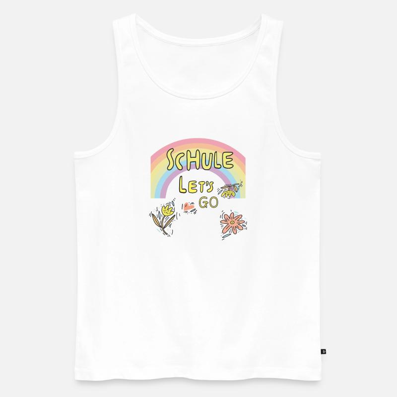 Schule Einschulung - Männer Premium Bio Tank Top - Weiß
