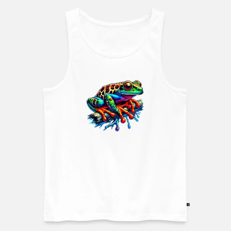 Frosch - Männer Premium Bio Tank Top - Weiß