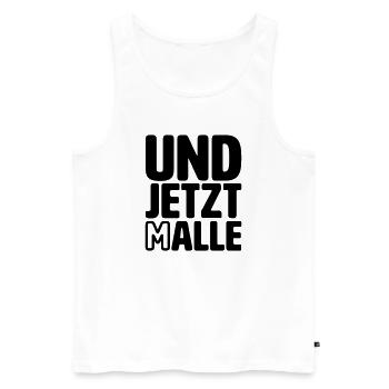 Und jetzt alle Malle - Männer Premium Bio Tank Top - Weiß - Vorne - Michal (187cm)