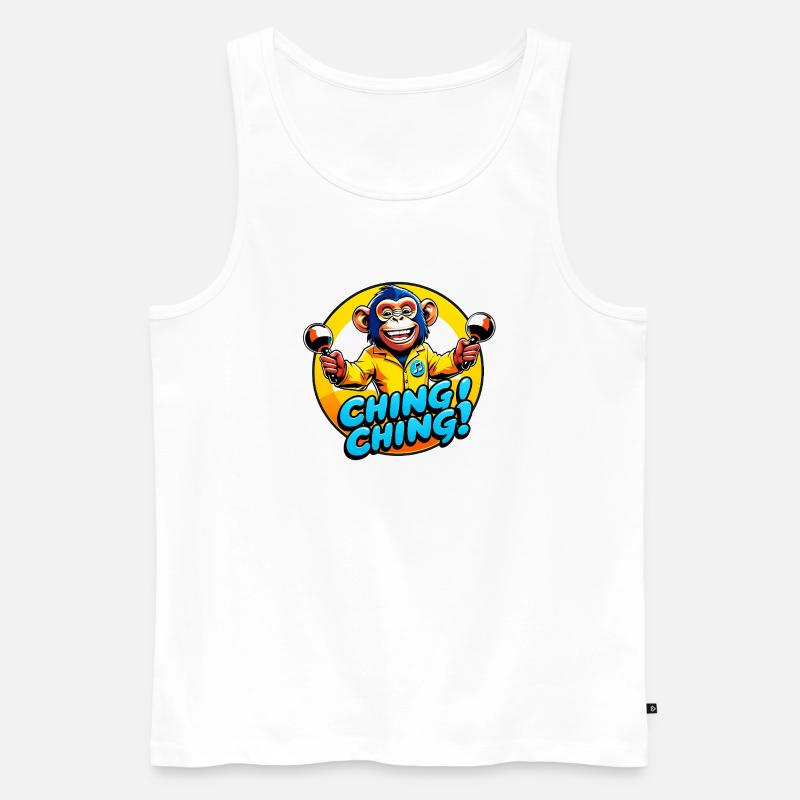 Ching Ching - Männer Premium Bio Tank Top - Weiß