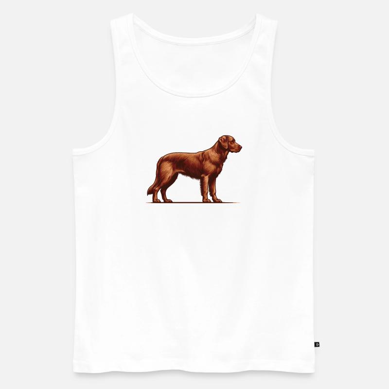 Chesapeake Bay Retriever - Männer Premium Bio Tank Top - Weiß