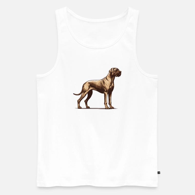 Brasileiro - Männer Premium Bio Tank Top - Weiß