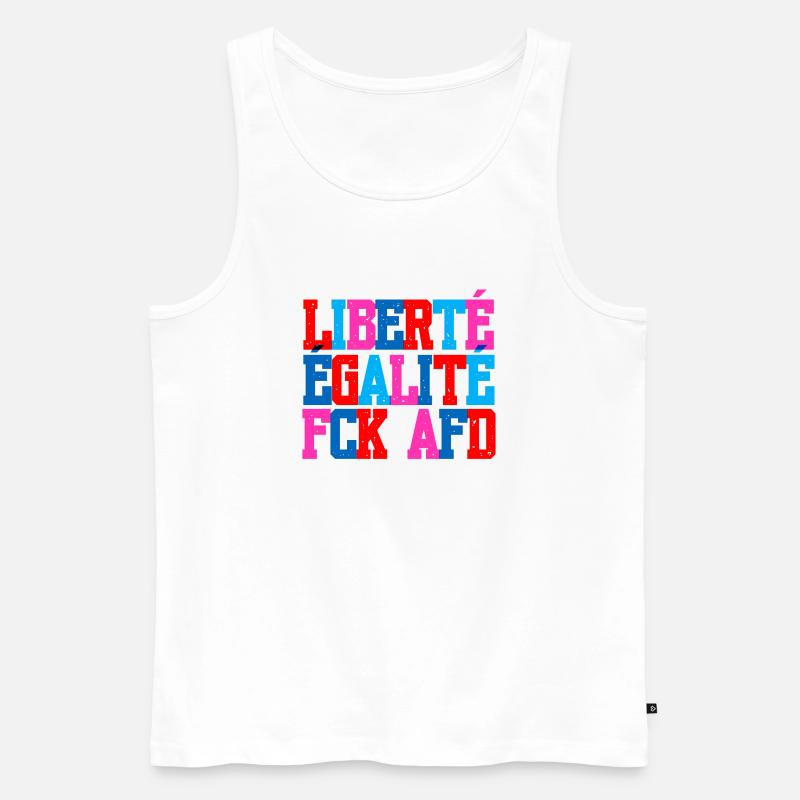 Ich bin so frei - Männer Premium Bio Tank Top - Weiß