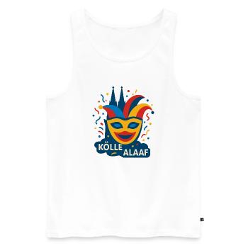 Kölle Alaaf! - Männer Premium Bio Tank Top - Weiß - Vorne - Michal (187cm)