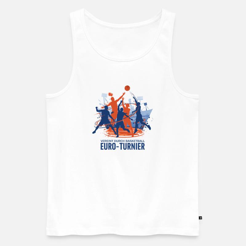 Basketball Turnier - Männer Premium Bio Tank Top - Weiß