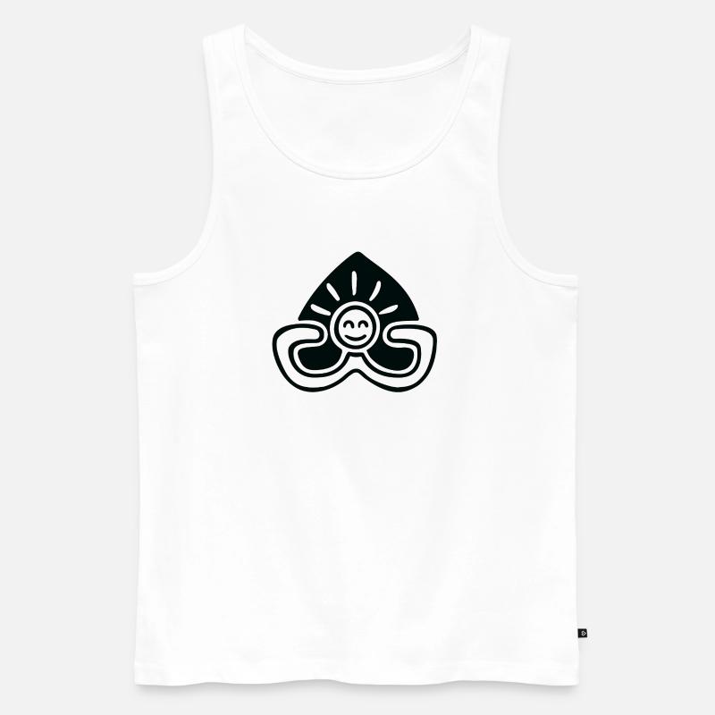 Relax and Smile - Männer Premium Bio Tank Top - Weiß