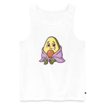 Sad Lawyer - Men's Premium Organic Tank Top - white - Front - AI Model Male 178 light (178cm)