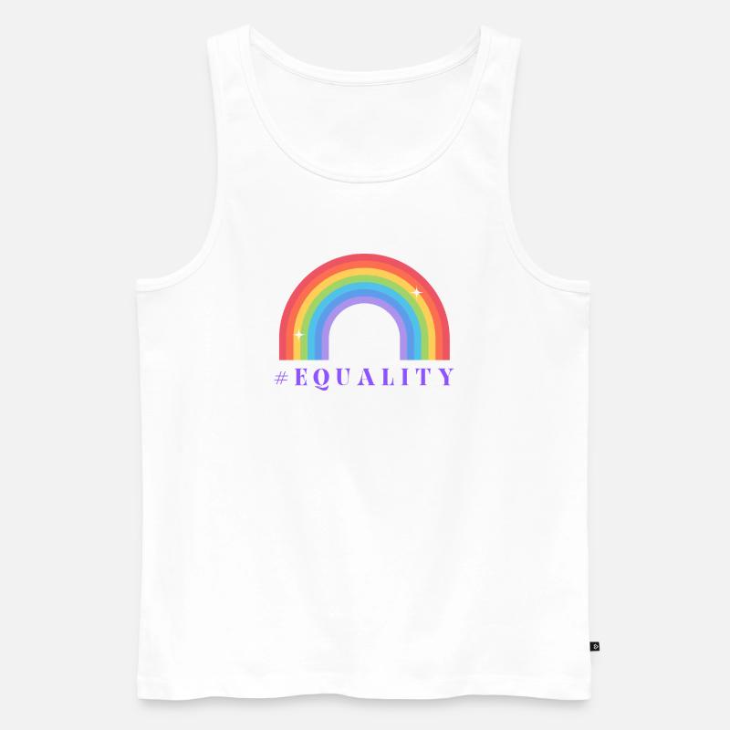 Pride Month Equality - Männer Premium Bio Tank Top - Weiß