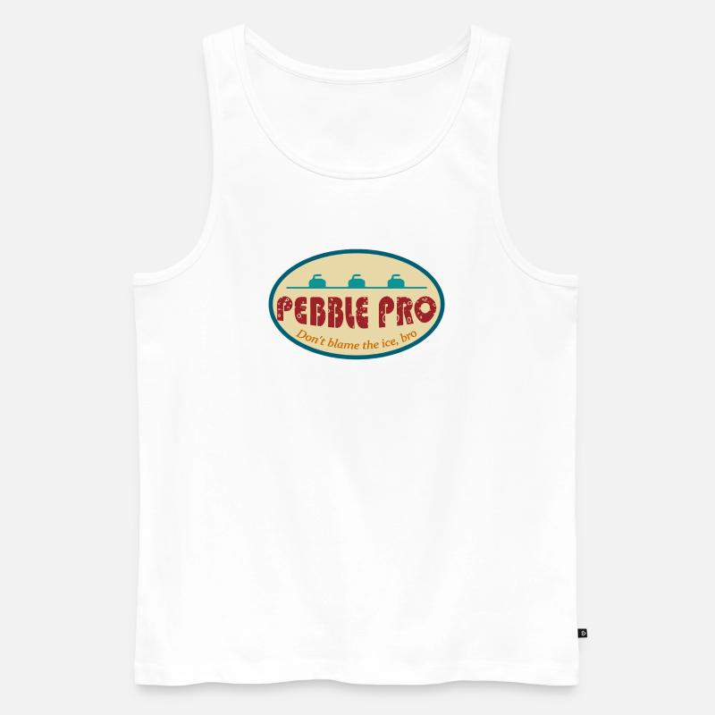 Pebble Pro - Männer Premium Bio Tank Top - Weiß