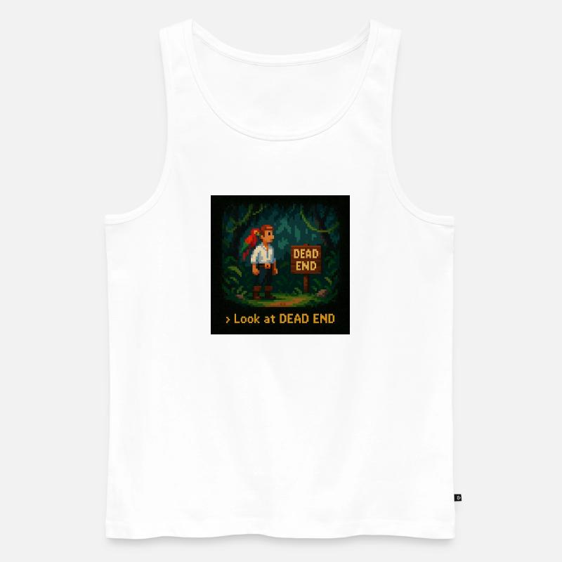 Look at Dead End - Männer Premium Bio Tank Top - Weiß