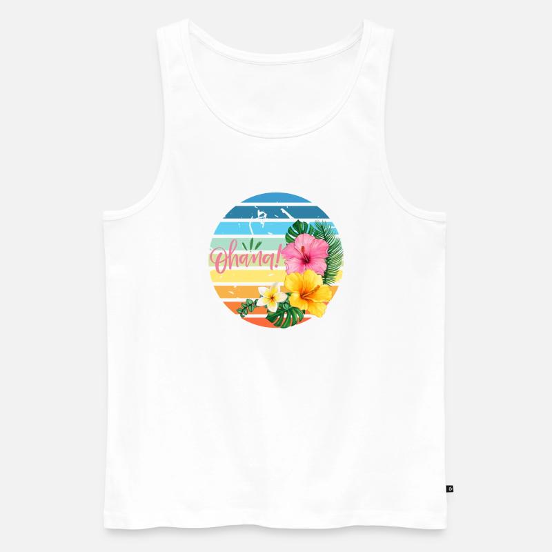 Ohana - Männer Premium Bio Tank Top - Weiß