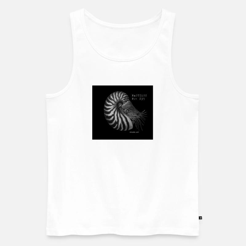 Perlboot - Nautilus - Männer Premium Bio Tank Top - Weiß