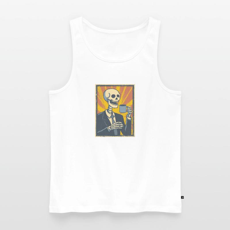 Kaffee oder Grab – was soll’s! Männer Premium Bio Tank Top