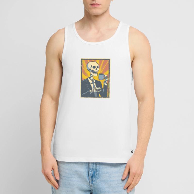 Kaffee oder Grab – was soll’s! Männer Premium Bio Tank Top