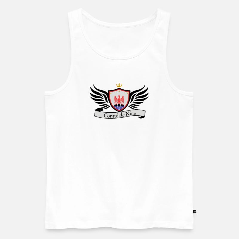 Grafschaft Nizza - Männer Premium Bio Tank Top - Weiß