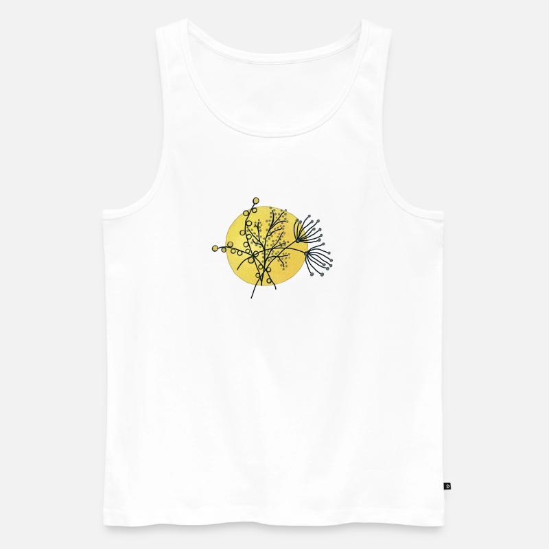 graeser in der Sonne - Männer Premium Bio Tank Top - Weiß