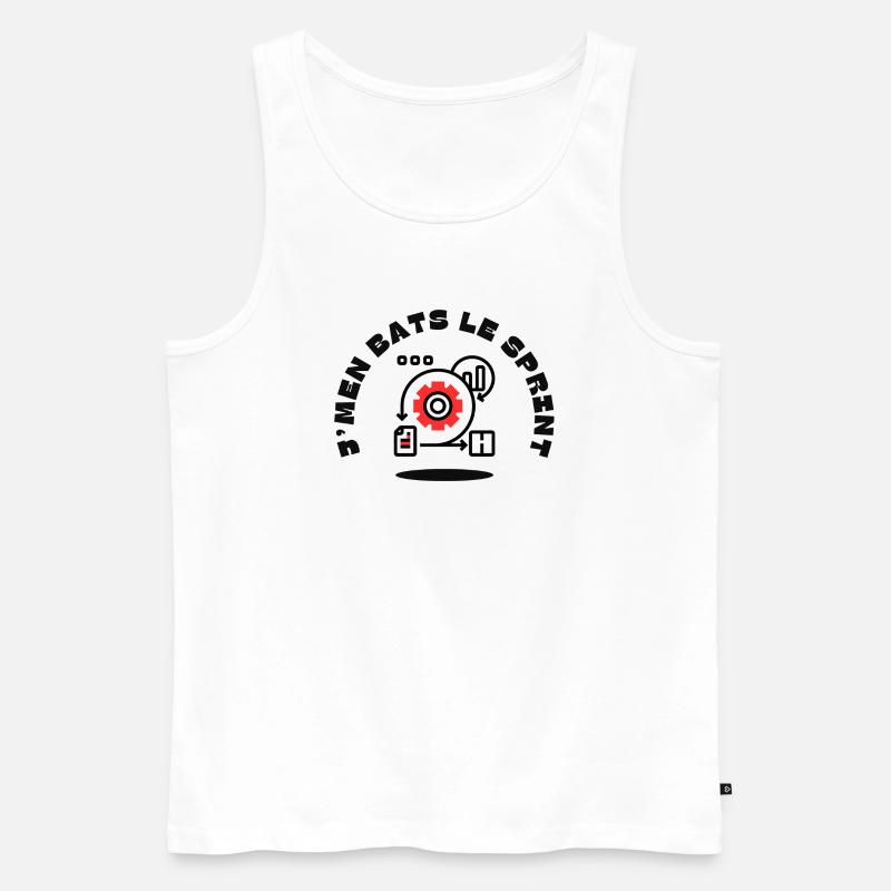 Ich habe den Sprint geschafft - Männer Premium Bio Tank Top - Weiß