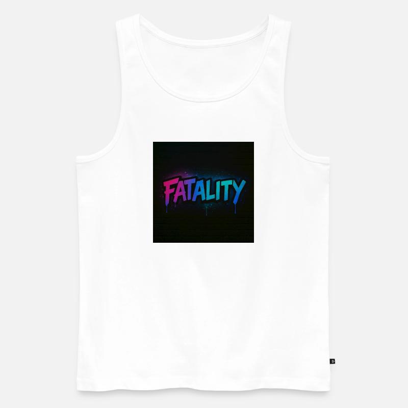 Fatality_Graph - Männer Premium Bio Tank Top - Weiß