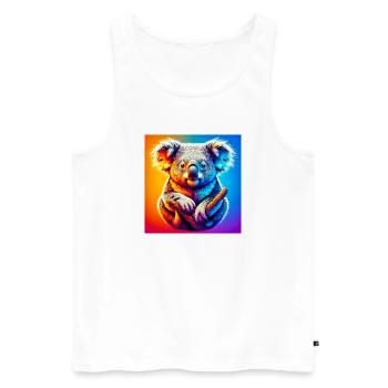 Koala - Débardeur bio Premium Homme - blanc - Devant - Michal (187cm)