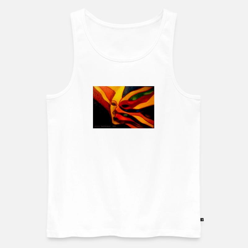 Traum von extravaganten Farben - Männer Premium Bio Tank Top - Weiß