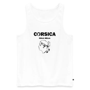 Corsica Isula Bella Corse Pirate France - Männer Premium Bio Tank Top - Weiß - Vorne - Michal (187cm)