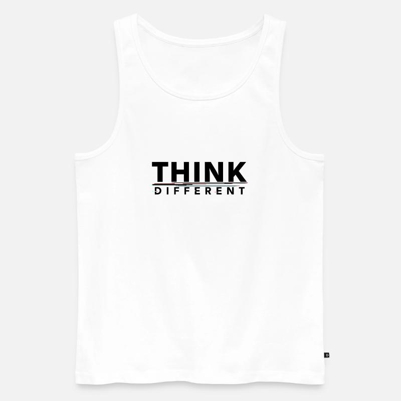 Responsabiliser Penser différemment Conception de motivation - Débardeur bio Premium Homme - blanc