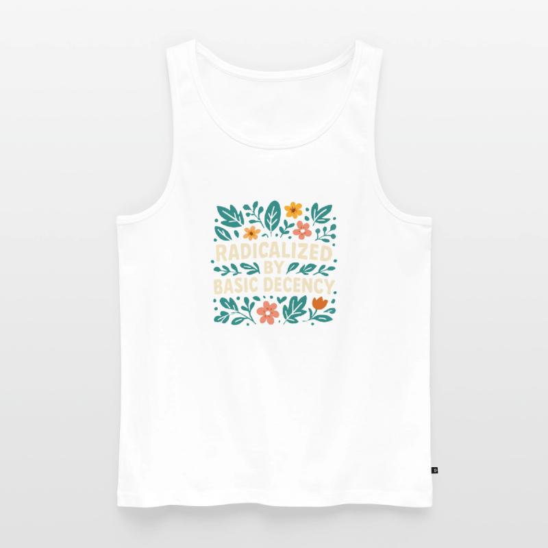 Radicalized by basic decency Men's Premium Organic Tank Top