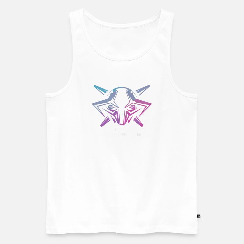 Futuristische Cyborg-Programmierer-Kunst - Männer Premium Bio Tank Top - Weiß