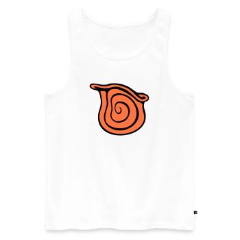 Snail Shell Snail Insect House Spiral Cool - Men's Premium Organic Tank Top - white - Front - AI Model Male 178 light (178cm)