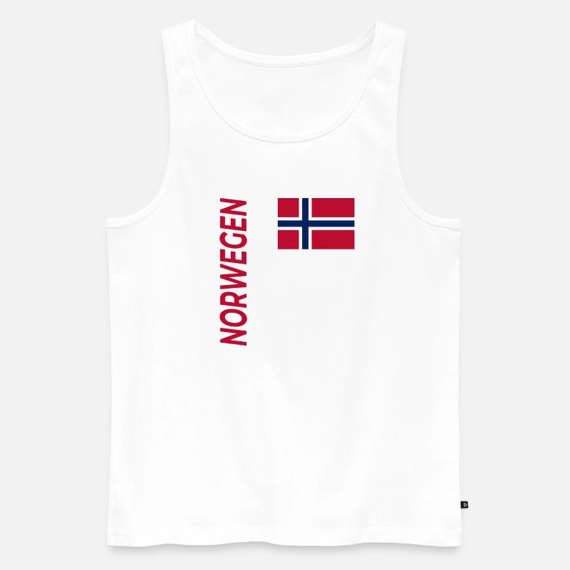 Stavanger - Männer Premium Bio Tank Top - Weiß