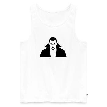 Vampire Illustration - Débardeur bio Premium Homme - blanc - Devant - AI Model Male 178 light (178cm)
