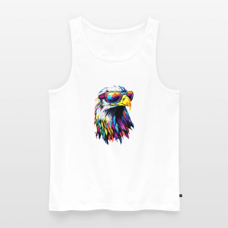 Eagle Bald Eagle Golden Eagle White-tailed Eagle Men's Premium Organic Tank Top