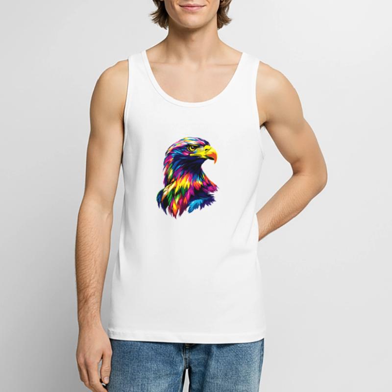 Eagle Bald Eagle Golden Eagle White-tailed Eagle Men's Premium Organic Tank Top