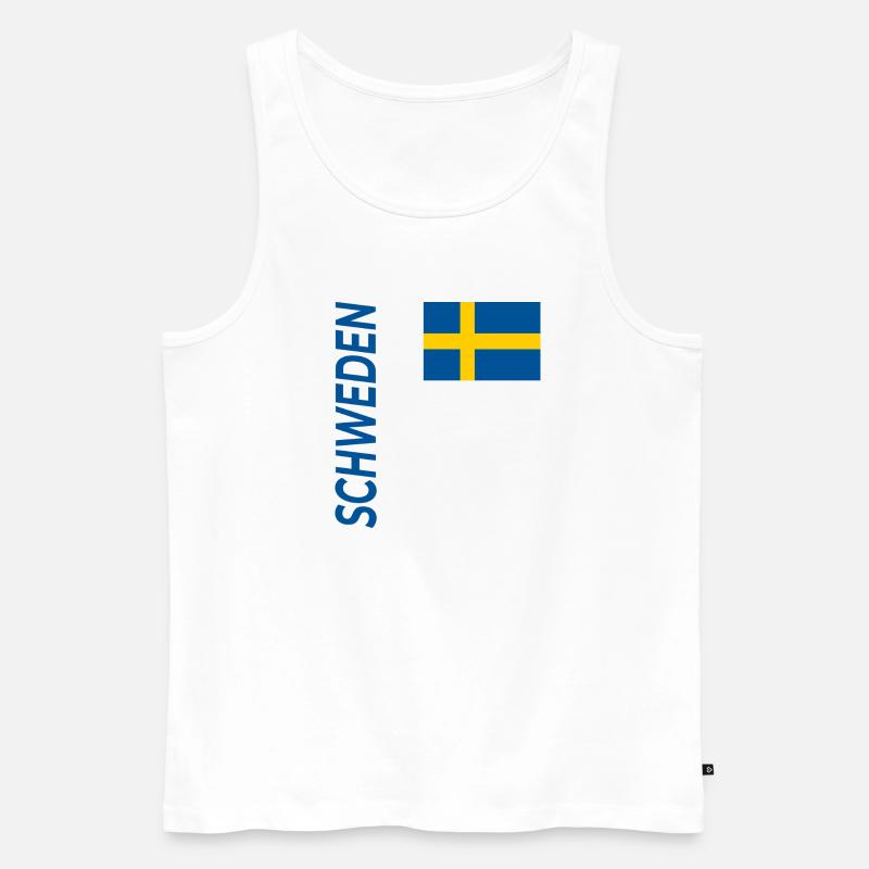 Lund - Männer Premium Bio Tank Top - Weiß