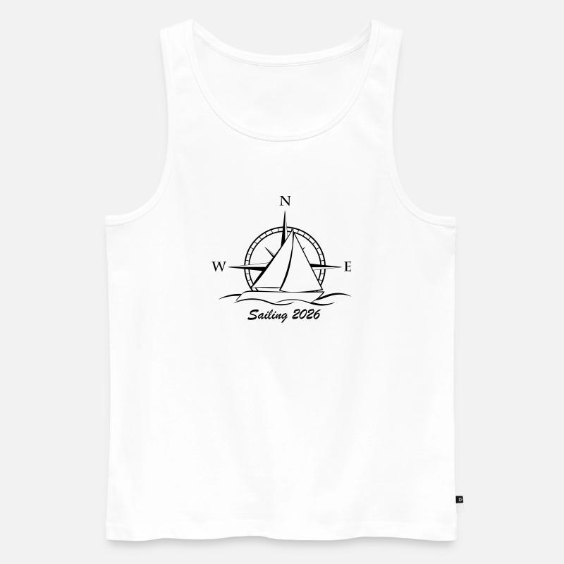 Sailing 2026 - Männer Premium Bio Tank Top - Weiß