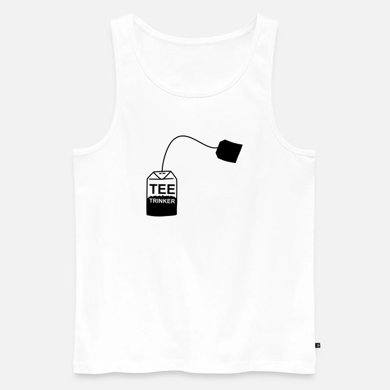 Tee_Kaffee_Earl_Grey_Teetrinker_Teesorten - Männer Premium Bio Tank Top - Weiß